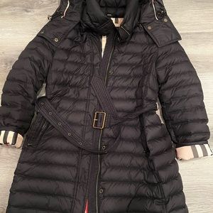 Blueberry Brit puffer coat size M
